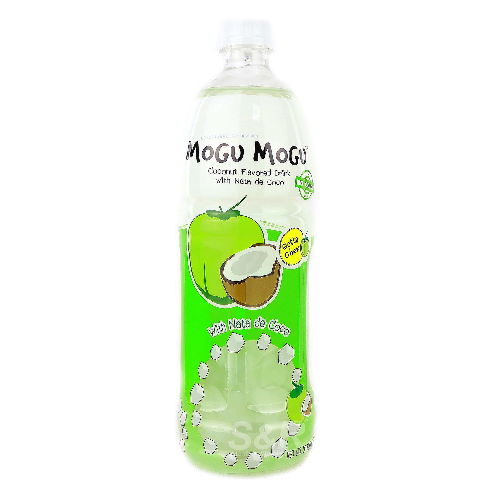 Mogu Mogu Coconut with Nata De Coco Juice Drink 1L